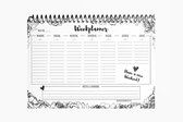 Weekplanner - Familieplanner - 52 weken ongedateerd - A4 formaat