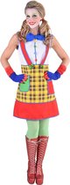 Clown & Nar Kostuum | Olijke Clown Pippi | Vrouw | Medium | Carnaval kostuum | Verkleedkleding