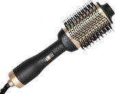 Parya Official - 3 in 1 Föhnborstel - haarstyler - haardroger- fohn-  Droger en Volumizer - Goud