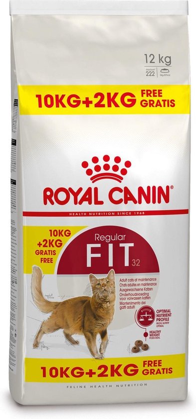 bol.com | Royal Canin Fit 32 - Kattenvoer - 10+2 kg Bonusbag