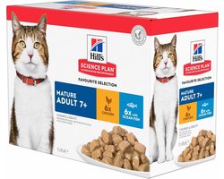 Hill's Science Plan  - Feline Mature Adult - Favourite Selection 12x85 g
