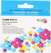 FLWR - Inktcartridge / T0711 / Zwart - Geschikt voor Epson