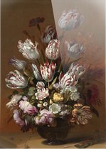 Stilleven met bloemen | Hans Bollongier| Plexiglas | Wanddecoratie | 40CM x 60CM | Schilderij | Oude meesters | Foto op plexiglas