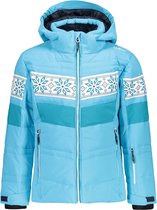CMP Wintersportjas - Maat 140  - Meisjes - lichtblauw/wit