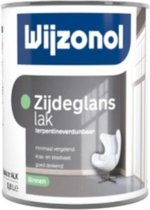 Wijzonol Zijdeglanslak (terpentine verdunbaar) 1l. RAL 9001