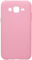 ADEL Siliconen Back Cover Softcase Hoesje Geschikt voor Samsung Galaxy J7 (2015) - Roze