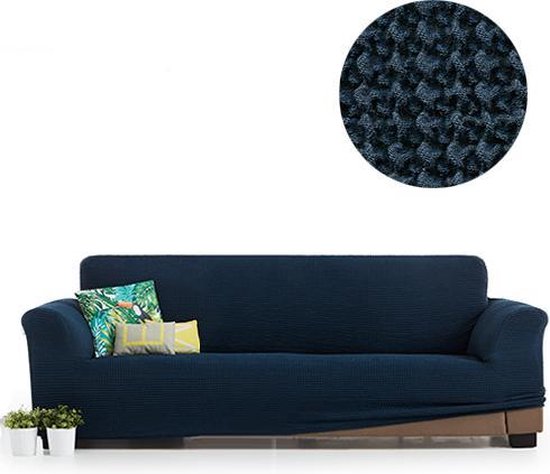 Milos meubelhoezen - Hoes voor bank - 290-320cm - Marineblauw | bol.com