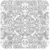 MixMamas Paraiso/Barok Tafelzeil - 120 x 270 cm - Wit / Zilver