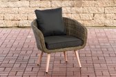 Clp Ameland - Fauteuil - 5mm ronde Poly rotan - - Natura Antraciet