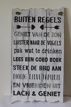 tekstbord Buitenregels