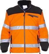 Hydrowear Fleecejas - Freiburg Oranje/zwart Mt L