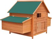 Kippenhok Hout 157x97x110cm (INCL beschermhandschoenen) - kippen hok - Kippen kooi