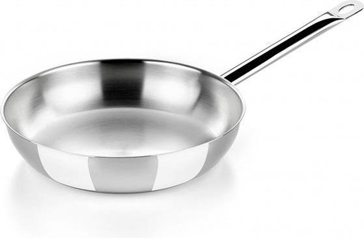 Bra Profesional A121612 Koekenpan Zilver