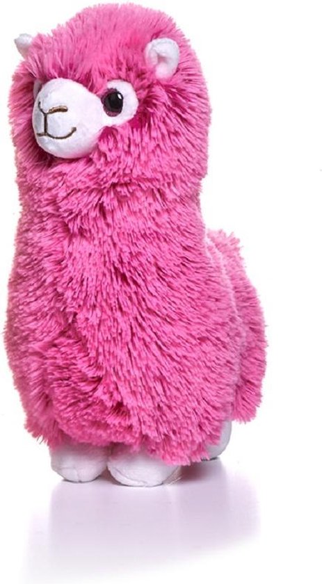 Pluche beige alpaca/lama knuffel 28 cm roze | bol.com