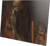 Saul and David | Rembrandt Mauritshuis | Aluminium | Schilderij | Wanddecoratie | 100 x 150