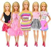 5x Kleertjes voor modepoppen - jurkjes passen op barbie