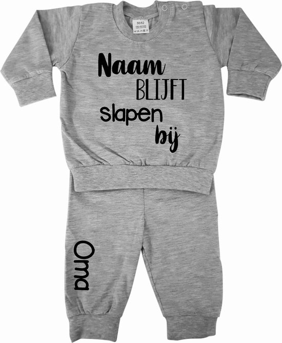 Pyjama avec nom et reste chez grand-mère | Pyjama fille avec nom reste |  Pyjama bébé... | bol.com