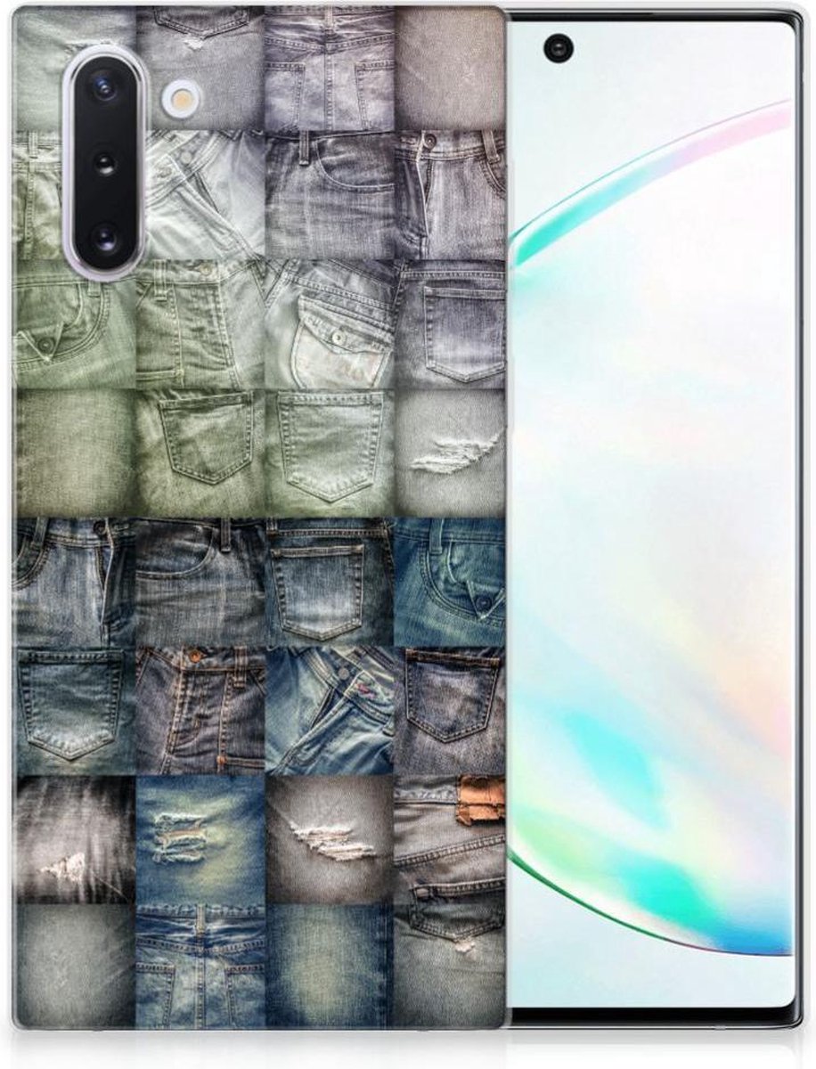 Silicone Back Cover Samsung Galaxy Note 10 Spijkerbroeken
