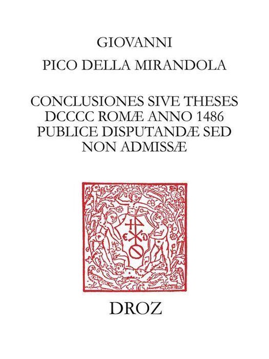 Travaux d'Humanisme et Renaissance - Conclusiones sive these ... - cover