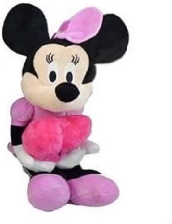 Disney Minnie Mouse Knuffel met hart/ verliefd (40 cm)