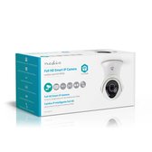 Nedis SmartLife Camera voor Buiten - Wi-Fi - Full HD 1080p - IP65 - Cloud Opslag (optioneel) / Intern 16 GB - 12 V DC - Met bewegingssensor - Nachtzicht - Android™ / IOS - Wit