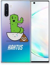 Geschikt voor Samsung Galaxy Note 10 Telefoonhoesje met Naam Cactus Poo