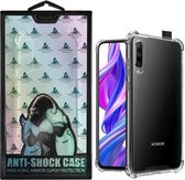 Backcover Anti-Shock TPU + PC voor Huawei Honor 9X/9X Pro - Transparant