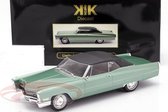 Cadillac DeVille met Softtop 1968 Groen Metallic / Zwart 1-18 KK Scale Limited 500 Pieces