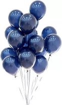 Donkerblauwe Ballonnen - DH collection | Effen | 10 stuks | Baby Shower - Kraamfeest - Verjaardag - Geboorte - Fotoshoot - Wedding - Marriage - Birthday - Party - Feest - Huwelijk - Jubileum - Event |