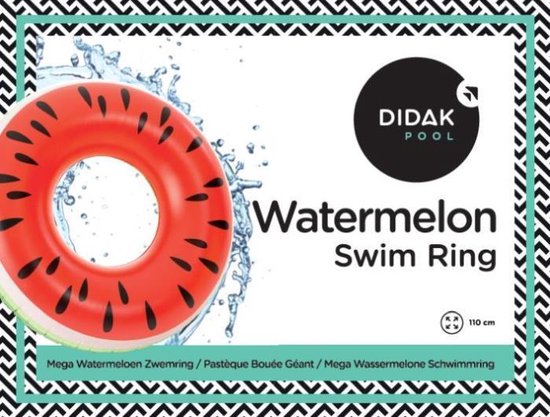 Didak Pool Opblaasbare Watermeloen Zwemband 110 Cm - Opblaasfiguur