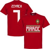 Marokko Ziyach 7 Team T-Shirt - Rood - M