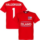 Ijsland Keeper Haldorsson Team T-Shirt - Rood - XL