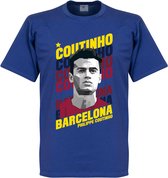 Coutinho Barcelona Portrait T-Shirt - Blauw - XXL