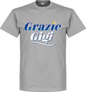 Grazie Gigi Text T-Shirt  - L