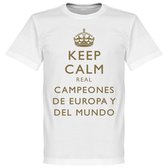 Real Madrid Keep Calm Campeones del Mundo T-Shirt - XXXL