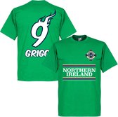 Noord Ierland Will Grigg 9 Team T-Shirt - L