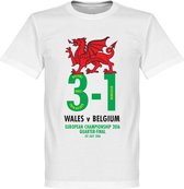 Wales België Euro 2016 3-1 T-Shirt - 3XL