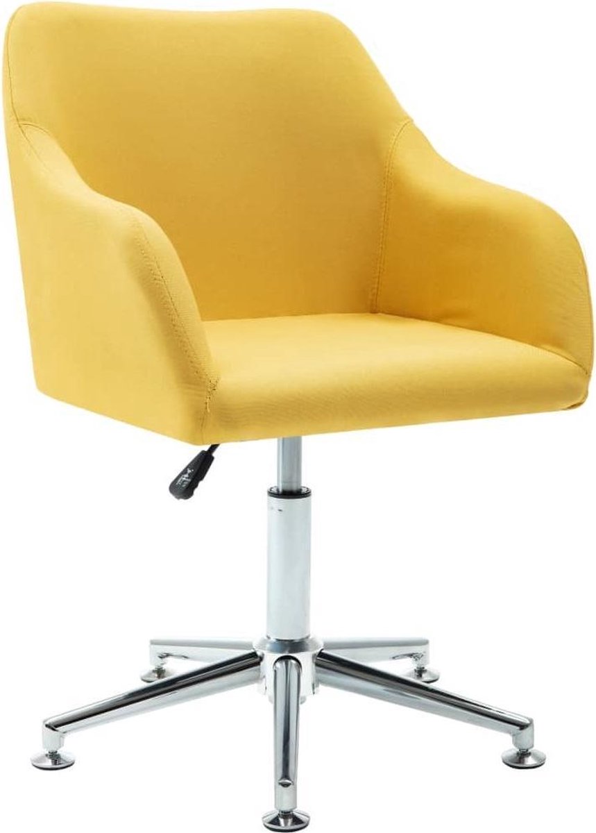 Luxe Bureaustoel Geel (Incl organizer) - Bureau stoel - Burostoel - Directiestoel... | bol.com
