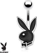 Navelpiercing playboy zwart