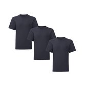 Senvi Kids 3 Pack T-Shirt Ronde Hals Maat: 2 Years (86/94) - Kleur: Blauw - Unisex
