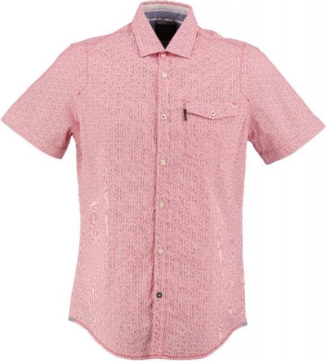 Pme legend overhemd rood wit korte mouw Maat XXXL bol