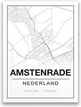 Poster/plattegrond AMSTENRADE - 30x40cm