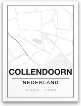 Poster/plattegrond COLLENDOORN - 30x40cm