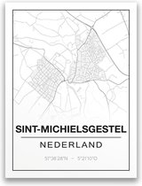 Poster/plattegrond SINT-MICHIELSGESTEL - 30x40cm