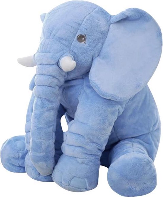 opvolger gat schoorsteen DW4Trading® Knuffel olifant blauw 40 cm | bol.com