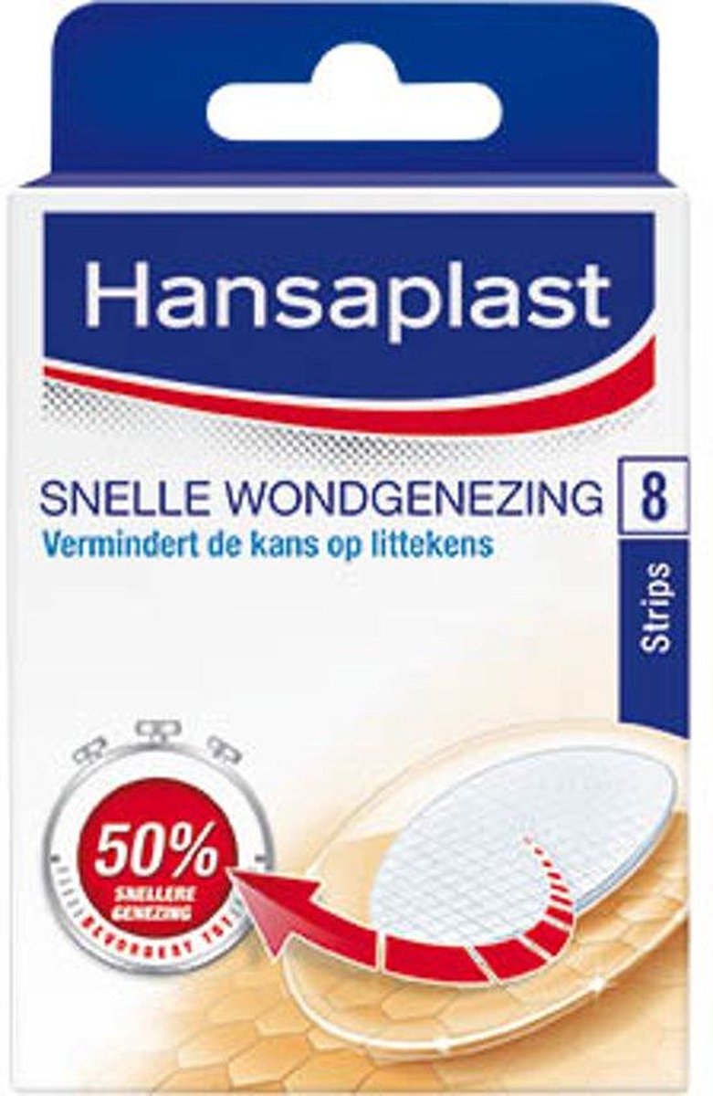 Hansaplast Snelle Wondgenezing Pleisters - 8 strips | bol.com