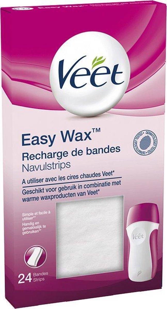 Veet Easy Wax Navulstrips - 24 strips | bol.com