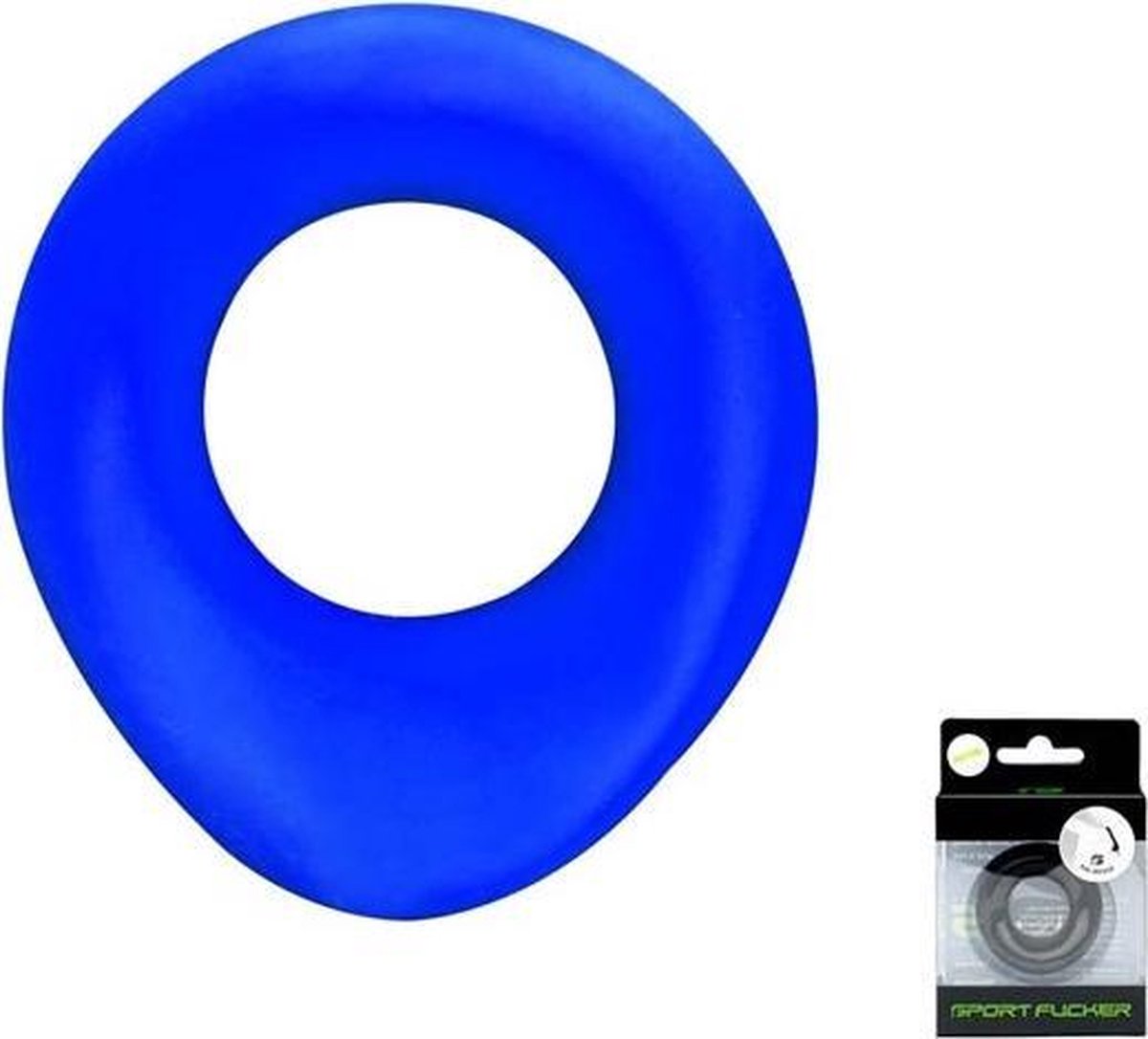 Sport Fucker - The Wedge - Cockring - Siliconen - Blauw