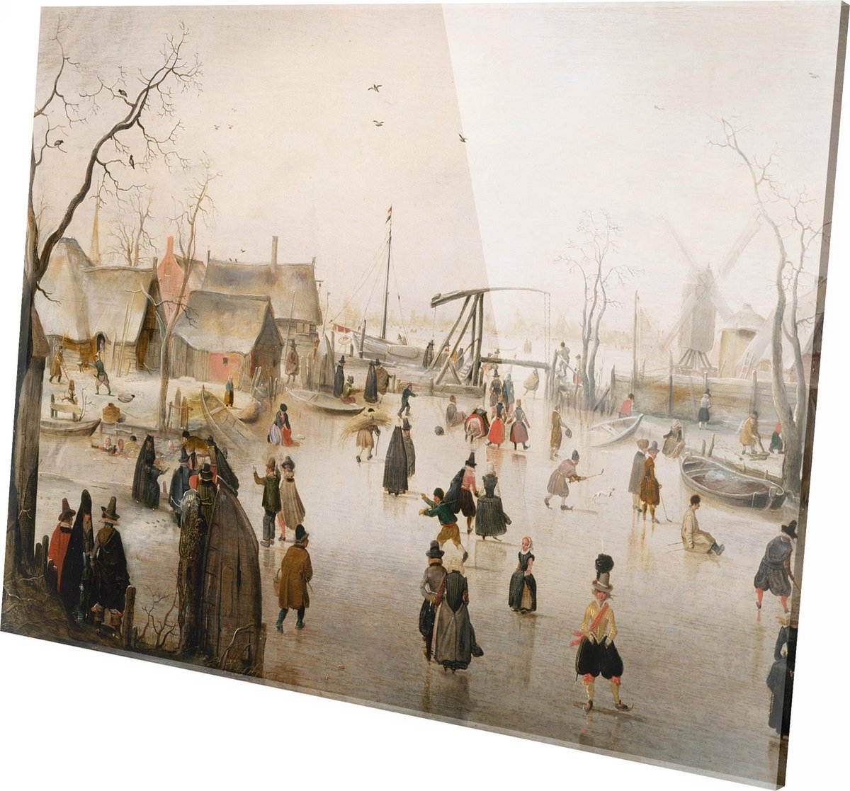 Schilderij - Winterlandschap Met Ijsvermaak Hendrik Avercamp Oude Meesters - Wit - 80 X 120 Cm Winterlandschap Met Ijsvermaak | Hendrik Avercamp | Plexiglas | Wanddecoratie | 120cm X 80cm | Schilderij | Oude Meesters | Foto Op Plexiglas op Prijzenvolger.com