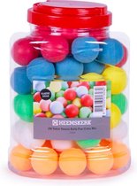 Heemskerk Fun Plastic Tafeltennisballen per 60 stuks - Kleuren Mix